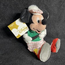 New 8" Golfer Mickey Mouse Bean Bag Plush Exclusively for The Disney Store w/Tag