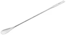 Spatula Spoon, 9" - Stainless Steel - Flat End & Scoop End - Eisco Labs