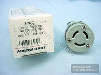 Arrow Hart Crouse-hinds Twist Turn Locking Plug Connector 10a 250v 15a 125v 4755 Arrow Hart Crouse-hinds Twist Turn Locking Plug Connector 10a 250v 15a 125v 4755