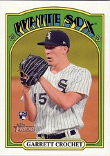 2021 Topps Heritage High Number '72 Topps Oversized Boxloader Garrett Crochet RC
