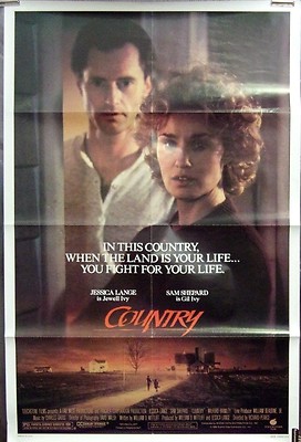 Country 1984 Original Single Sided 27x40 Movie Poster Jessica Lange Sam ...