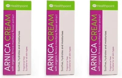 Arnica Cream with Organic Arnica Montana Flower Extract - Triple Pack