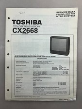 Toshiba CX2668 Original Service Manual Free Shipping