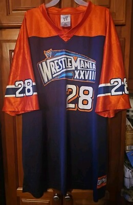 Vtg Wrestlemania XXVI 28 Authentic WWE Wrestling Jersey Men s XL 2012 Miami, FL