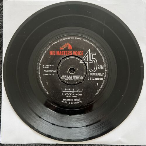 Manfred Mann – Manfred Mann's Cock-A-Hoop With 5 4 3 2 1 (4 Track) 7'' EP 1964
