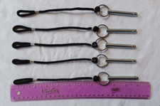 NEW Clevis Pins with 7" lanyard 5/16" (8mm) diameter lot pack of 5