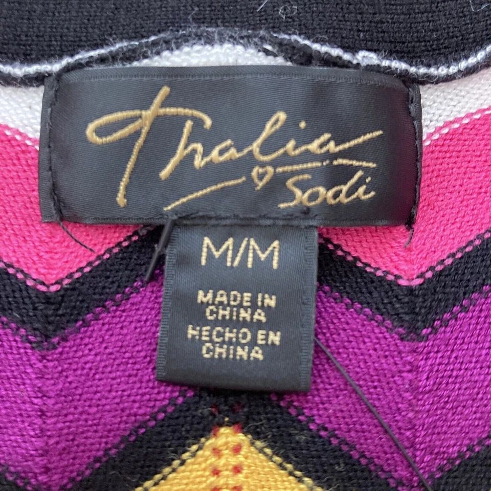 Cárdigan Thalia Sodi Plumero Mujer Mediano Multicolor Chevron Rayas Suéter Foto 4 de 4