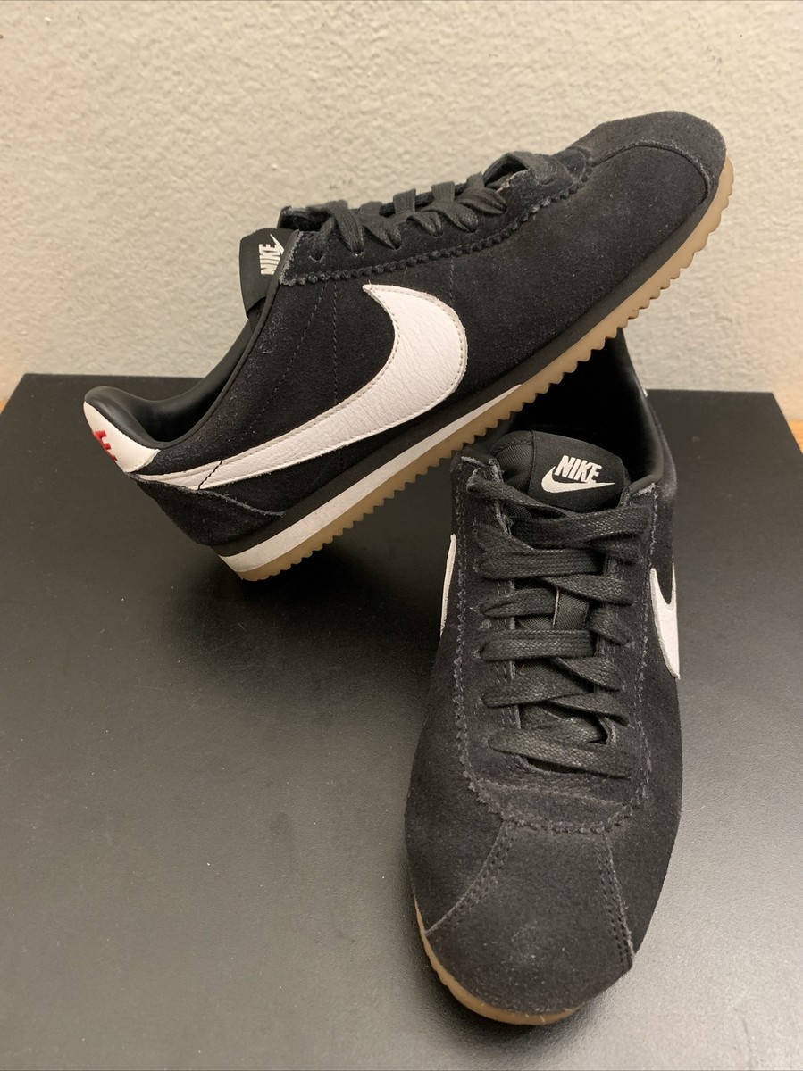 Nike ID Cortez 72' Custom AQ2707-998 Black Suede women Sz 8.5 | eBay