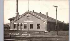 CITY POWER PLANT waverly ia real photo postcard rppc historic iowa municipal