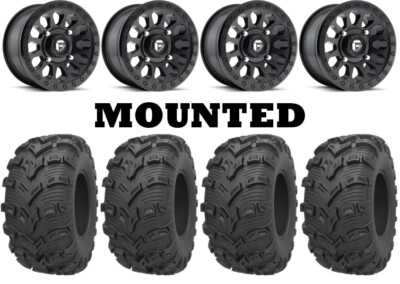 Kit 4 Kenda Bearclaw EVO K592 26x9-14/26x11-14 on Vector Matte Black D579 POL