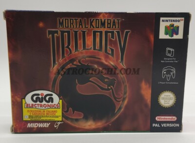 NINTENDO 64 GAME MORTAL KOMBAT TRILOGY NEW IN BOX NEVER USED VINTAGE 1996 PAL 