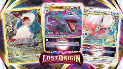 Pokemon Lost Origins Holo, RH, V, VMAX & More - Buy 12+ Cards get Free Shipping!
