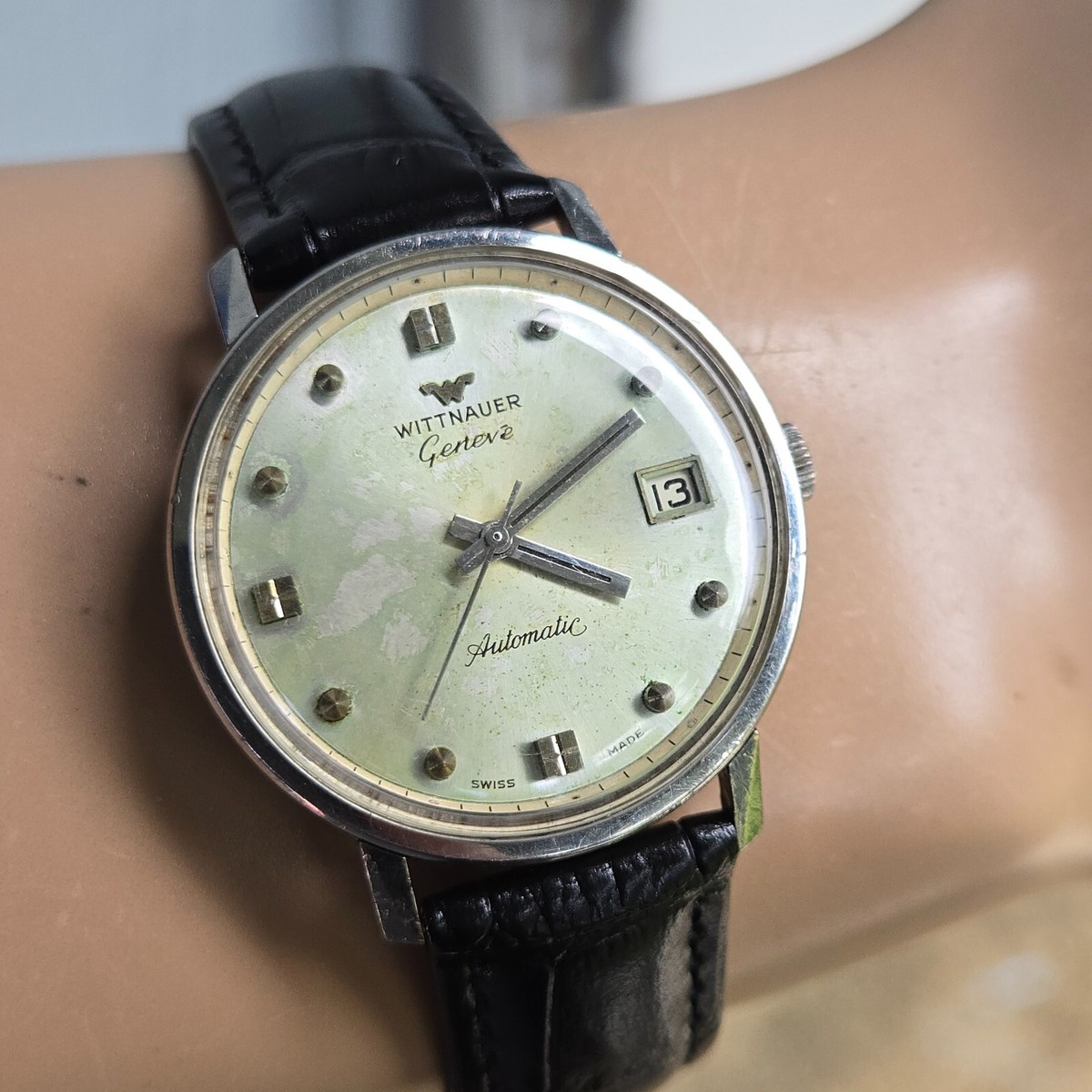 最終値下】☆【1960年代】ウィットナー スイス製 六角フェイス 手巻き