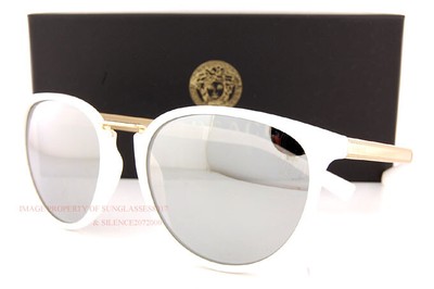 versace sunglasses white and gold