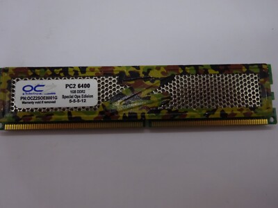 OCZ Special Ops Edition 1GB (1x1GB) DDR2 OCZ2SOE8001G PC2 6400 5-5-5-12 #R1707