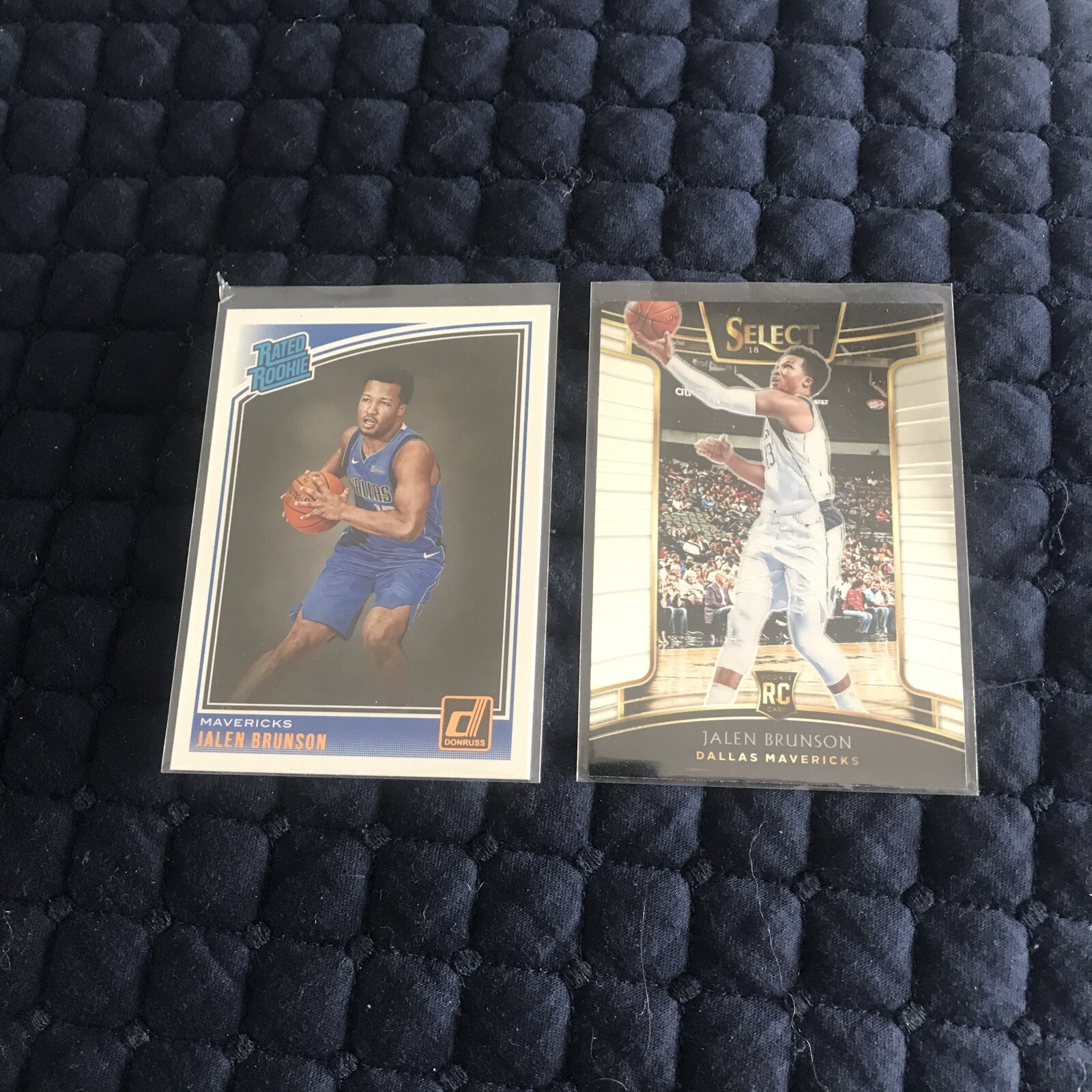 2 Jalen Brunson 2018 RC: Donruss Rated Rookie- Select  Mavericks/Knicks   MINT