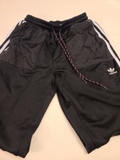 ADIDAS Women's Warm Up Black Elastic Waist W Drawstring Pants, Sz S