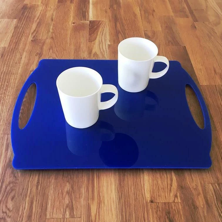 Прямоугольные плоские ручные сервировочные подносы - много цветов на выбор - Изображение 4 из 4