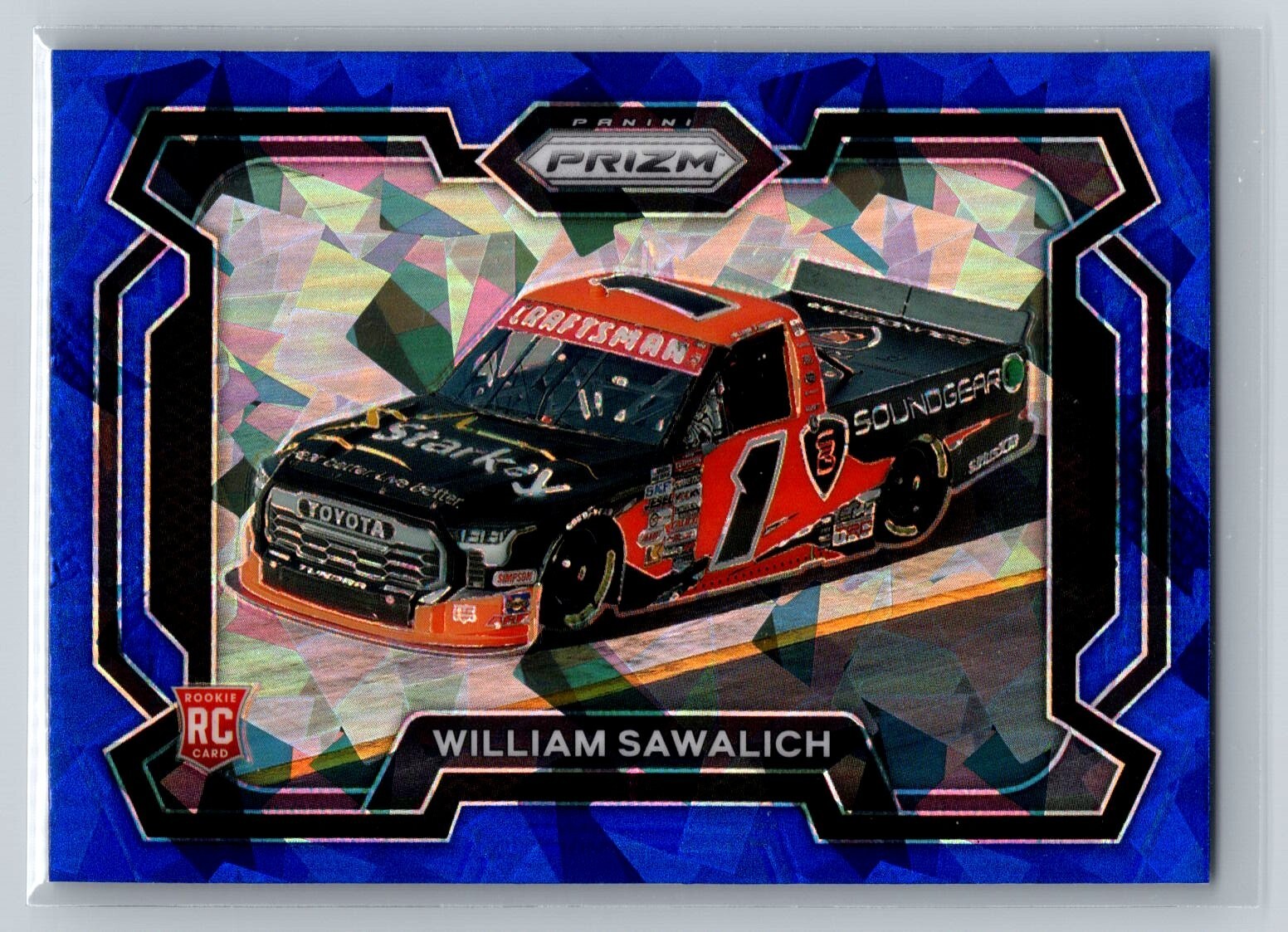 2024 Panini Prizm Racing #35 William Sawalich Rookie Rides Blue Ice RC