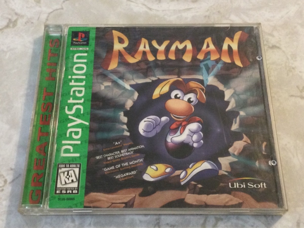 Rayman Sony PlayStation 1995 Side-Scrolling Platform Video Game