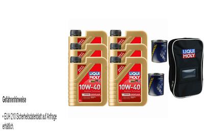 6x1L Liqui Moly Diesel Leichtlauf 10W-40 2x300ml MANNOL 9900 Motor Flush Tasche