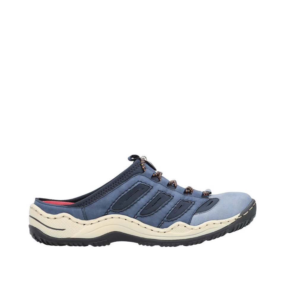 Rieker Mujer Zuecos Sabot Zapatillas Zapatillas Zapatos Azul L0555 Foto 3 de 4