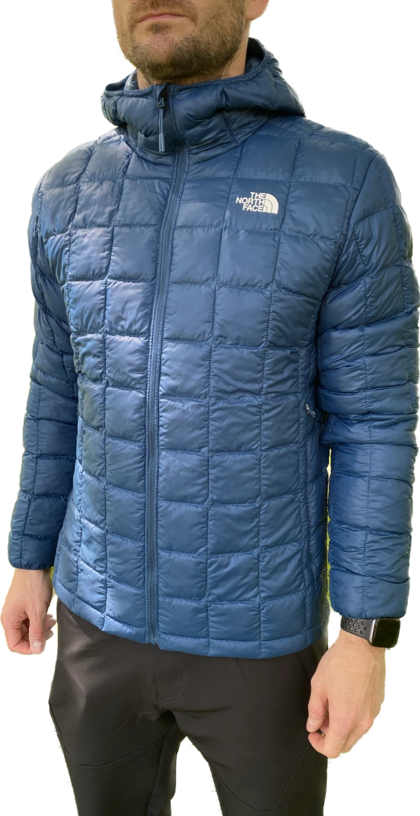 The North Face Men's Thermoball Eco Padded Hooded Jacket / Blue / RRP £180
