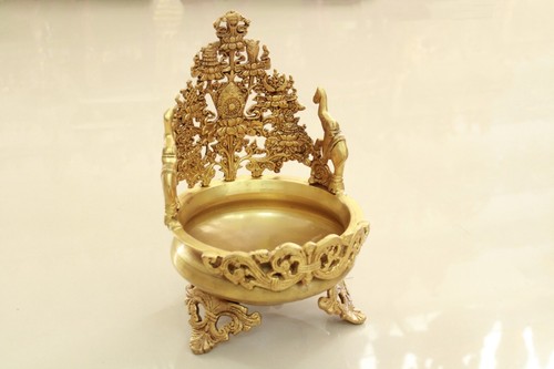 Flower Bowl Floating Vase Pot Hindu Home Garden Temple Pooja Decor Diwali Gift - Picture 2 of 7