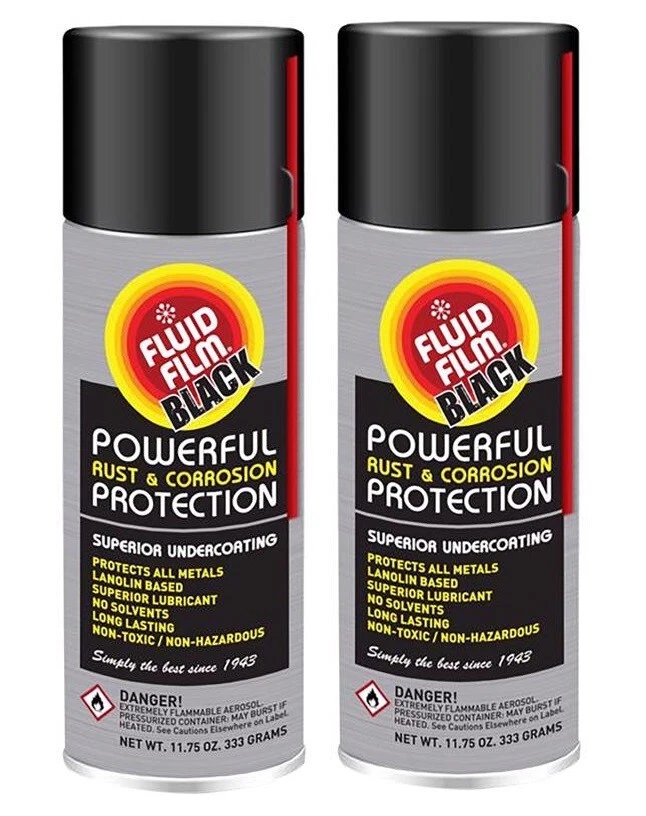 2 ~ Fluid Film Black Powerful Rust & Corrosion Protection Superior  Undercoating