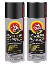 2 ~ Fluid Film Black Powerful Rust & Corrosion Protection Superior Undercoating