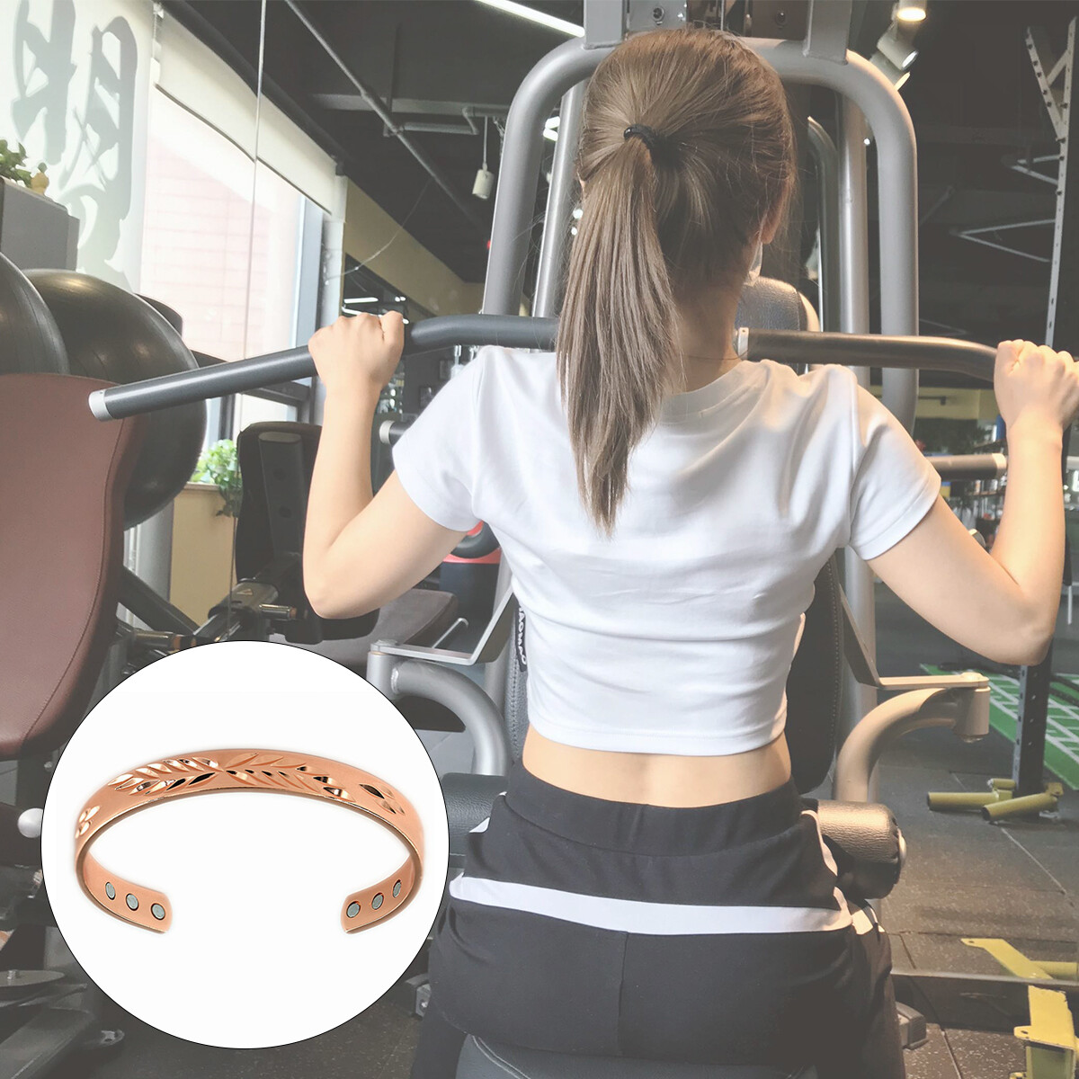 LADIES COPPER BRACELET CARPAL TUNNEL BANGLE ARTHRITIS PAIN