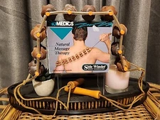 Homedics Side Winder Wooden Natural Body Massager Accupressor Nodules