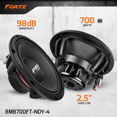 2x PRV Audio 8MB700FT-NDY-4 8