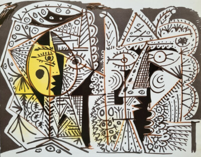Pablo Picasso ''Untitled'' Plate 41''  Original Lithograph '' 1960's