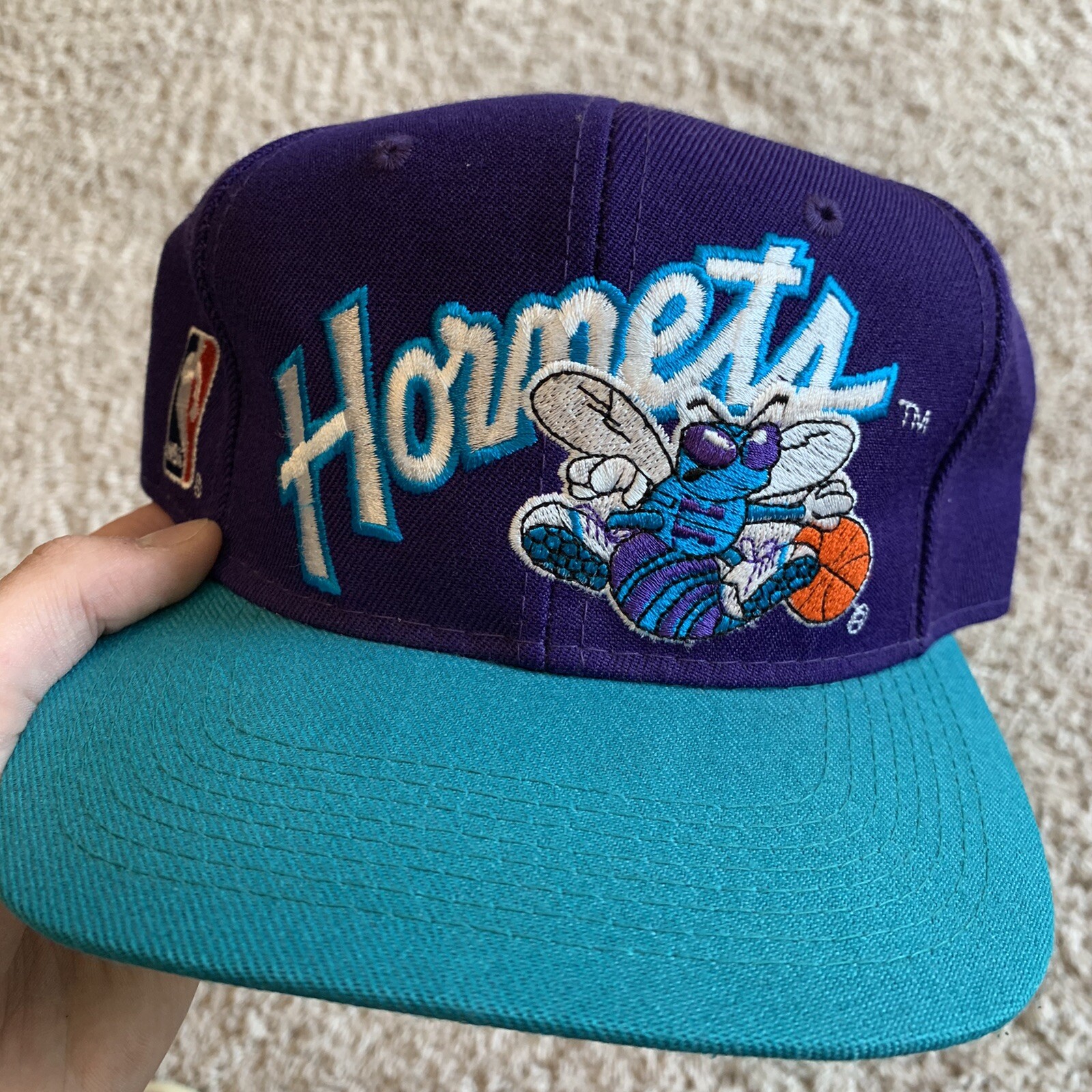 Vintage Charlotte Hornets Hat Size 7 Gem
