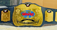 NEW World Tag Team Wrestling Championship Title Belt Brass 2mm Replica Belt