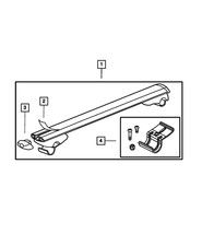 New 100 Oem Mopar Sport-rail Mount Rack Kit- 82205174 2002-2007 Jeep Liberty