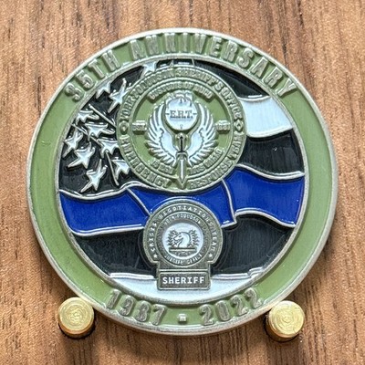 York Poquoson Sheriff ERT 35th Anniversary Challenge Coin  W#9