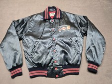 Vintage West Wind Nylon Jacket Size M Railroad Logo Union Pacific Quilted Lining