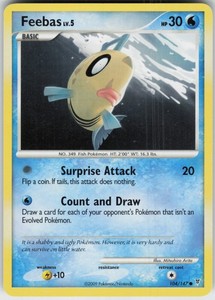 Pokemon TCG Feebas 104 Supreme Victors Common card Normal