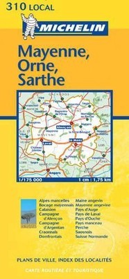 Mayenne/Orne/Sarthe: No.310 (Michelin Local Maps)