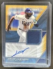 2026 Topps Junior Caminero Major League Material Jersey Auto Autograph Gold #/50