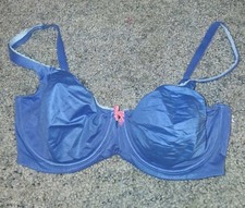 Victoria's Secret Body by Victoria Unlined Demi Bra no padding blue size 34DDD