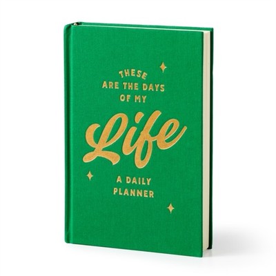 These Are the Days of My Life Undated Daily Planner by Brass Brass Monkey