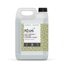 Miniml Eco Laundry Liquid Washing Detergent 5L Refill - Natural Non Bio Coconut 6.60 per litre