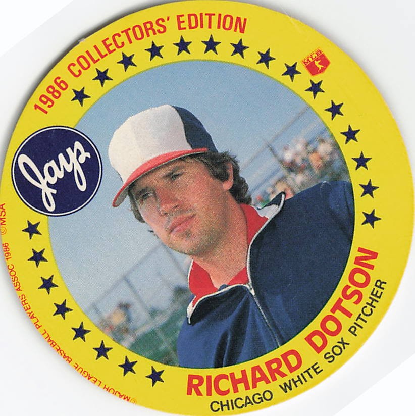 1986 Jays Discs Richard Dotson #NNO