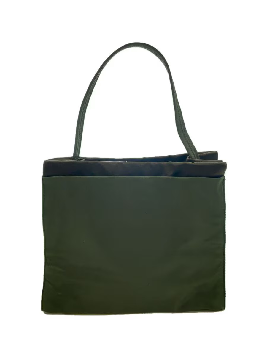 PRADA Nylon KHK Solid Handbag Made in Japan