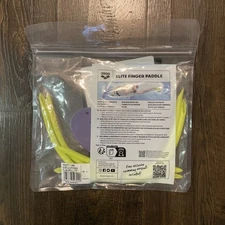 Arena Elite Finger Paddle Plum-Artic Lime, Swimming Hand Paddles 95251-55