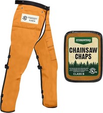 Chainsaw Chaps Men Women Apron-Style Chaps W/ Pocket Adjustable Waist