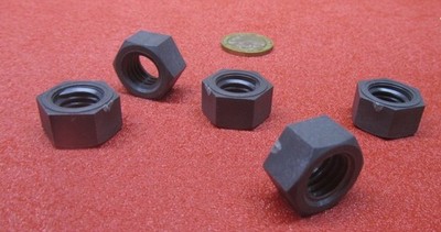 Hex Nut, Fiberglass, 1/2''-13 Thread x 3/4'' W x 7/16'', 5 Pcs